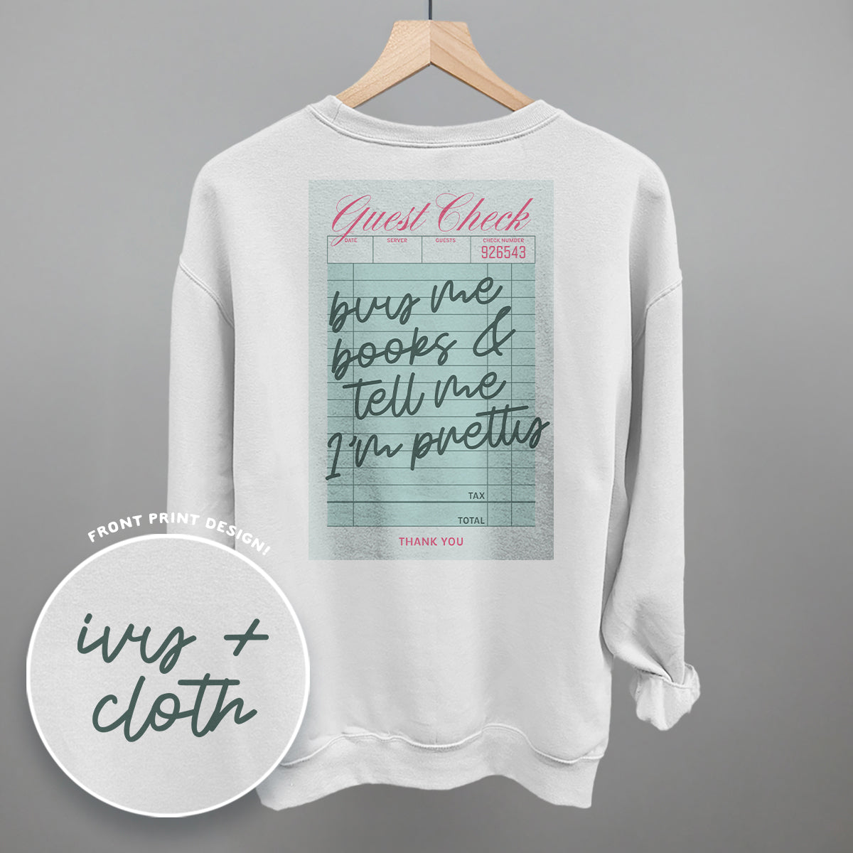 Buy Me Books & Tell Me I'm Pretty (Back Print)