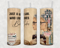 Just a Girl who Loves Books - Lights 20oz Skinny Tumbler