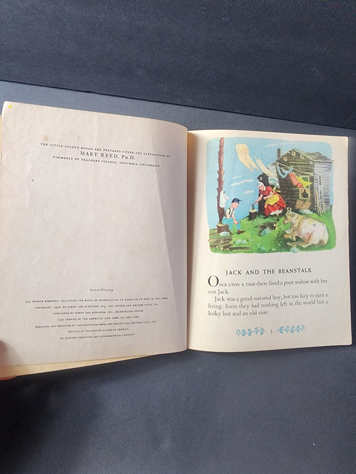 Vintage 1946 FIRST LITTLE FAIRY TALES A Little Golden Book
